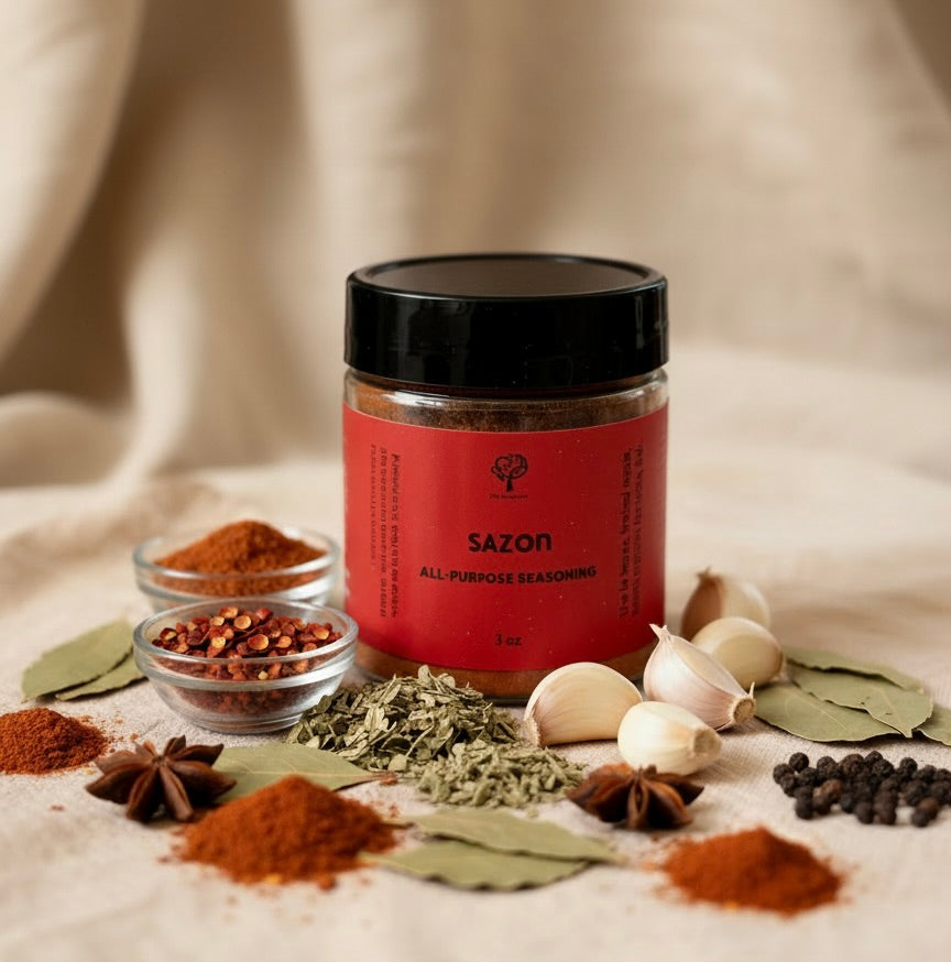 Fox Gourmet Sazon seasoning blend jar